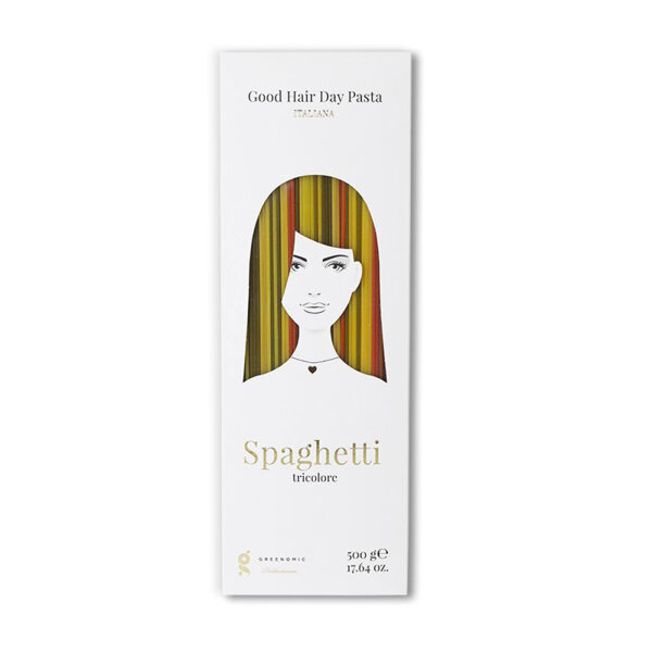 Good Hair Day Pasta "Spaghetti Tricolore" von Greenomic 500g