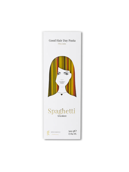 Good Hair Day Pasta "Spaghetti Tricolore" von Greenomic 500g
