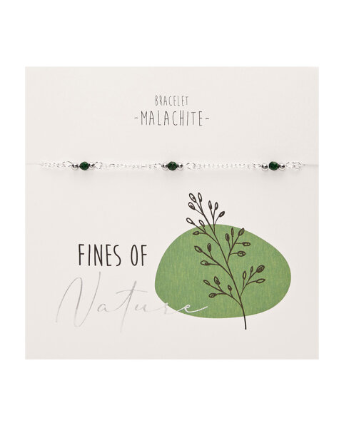 Armband "Fines of nature" Malachit versilbert von HCA