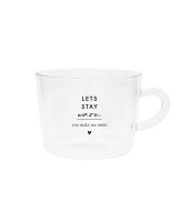 Teeglas "Lets Stay" von Bastion Collections