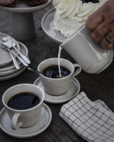 Tasse mit Untersetzer Porzellan "vanilla" von Ernst