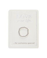 Ring "Love your life" versilbert von HCA