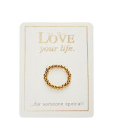 Ring "Love your life" vergoldet von HCA