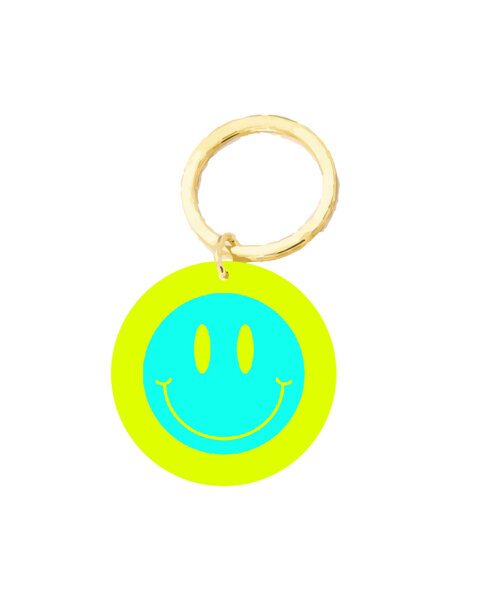 Schlüsselanhänger Happy Plexis "blue smile" von Nobis Design