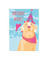 Postkarte Limoncella "Birthday Dog" von Nobis...