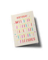 Klappkarte neonstyle "Birthday wishes 40" von...