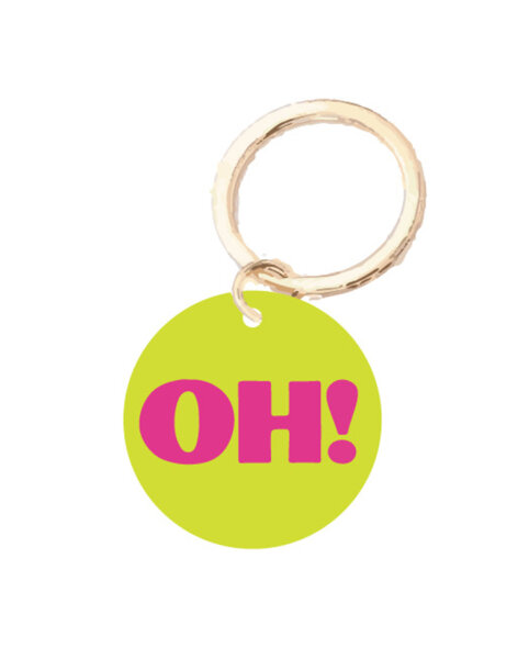 Schlüsselanhänger Happy Plexis "OH!" von Nobis Design
