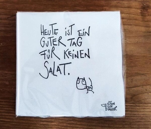 Servietten "Mal keinen Salat" von eDITION GUTE GEISTER
