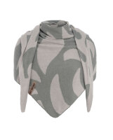 Dreiecksschal "Leaf" bright grey/grau von Knit...