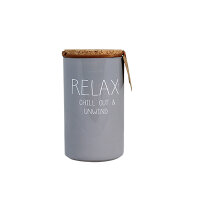 Sojakerze "Relax, chill out and unwind" von My...