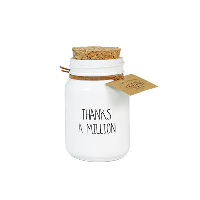 Sojakerze "Thanks a millionl" von My Flame