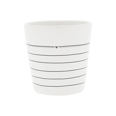 Becher / Cup "white/Stripes" von Bastion Collections
