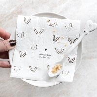 Servietten / Napkin "Bunny Ears" klein von Bastion Collections