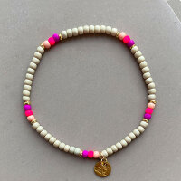 Armband Mini Roc "Sage pink" von Super Gem