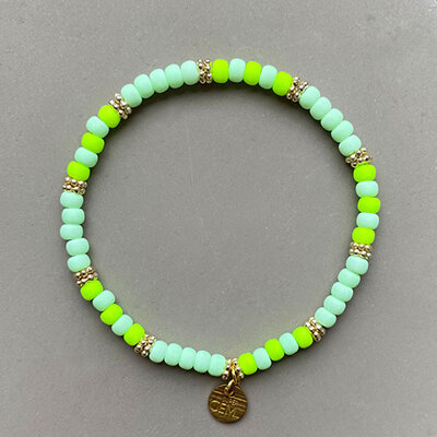 Armband Roc "Stripe Sorbet Green Lime" von Super Gem