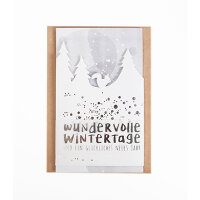 Fensterbildkarte "Wundervolle Wintertage" von Good old friends #1