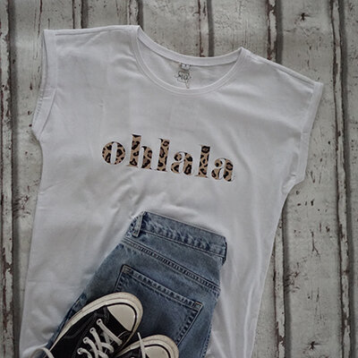 Oversize-Tshirt "ohlala" Leo von Mellow Words