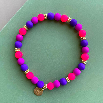 Armband Little "Neon Wildberry" von Super Gem