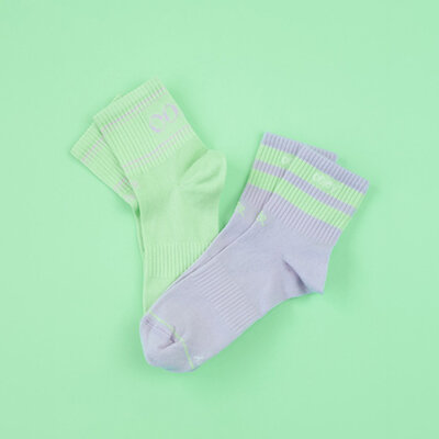 Socken "Midi Pastel Lavender" von ooley 39-43 grün