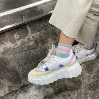 Socken "Midi Bubble Gum" von ooley 39-43 breite Streifen