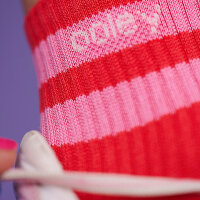 Socken "Midi Strawberry" von ooley 39-43 pink mit Strawberry