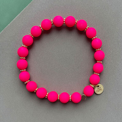 Armband Big "Neon Pink" von Super Gem