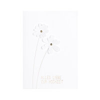 3D-Blumenkarte "Alles Liebe zur Hochzeit" von...