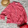 Musselinbluse regular "Streifen rot-pink"