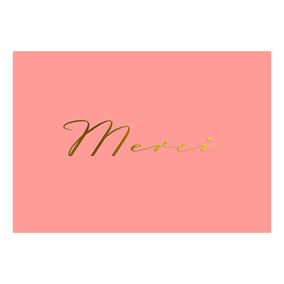 Postkarte pure "Merci" von Nobis Design