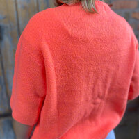 T-Shirt Pullover mit Alpaka "Neon peach" von...