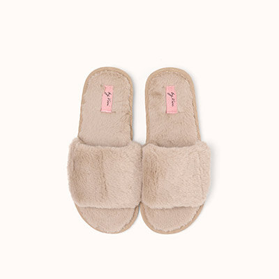 Slipper "beige" von by Vivi