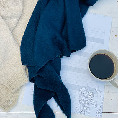 Kuscheliger Schal navy