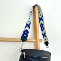 Webriemen dunkelblau "gemustert"