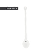 Löffel lang "white with black heart" neu...