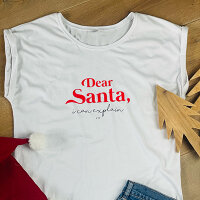Oversize-Tshirt "Dear Santa" von Mellow Words XXL