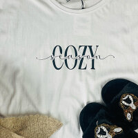 Oversize-Tshirt "Cozy Season" von Mellow Words L