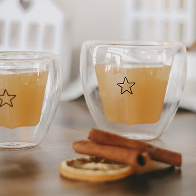 Doppelwandiges Sternglas "Stern" 200ml von Eulenschnitt