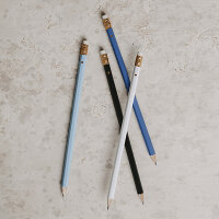 Bleistift 4er Set blau von Eulenschnitt