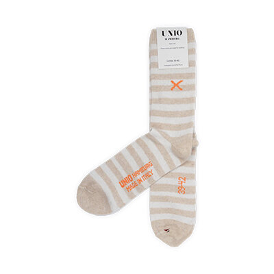 Socke Cosy Classic white-toast von Unio Hamburg 36-38