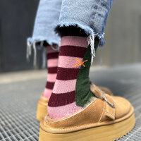 Socke Cross bordeaux-multi von Unio Hamburg 36-38