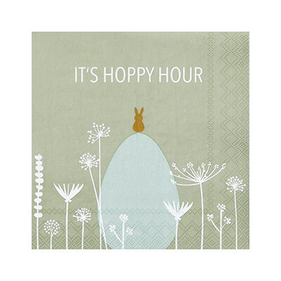 Cocktailserviette 25x25 "Its Hoppy Hour" von Räder