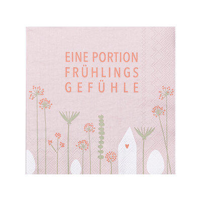 Serviette 33x33 "Portion Frühlingsgefühle" von Räder