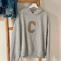 Hoodie "C" grau One Size