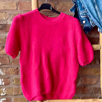 T-Shirt Pullover mit Alpaka "pink"