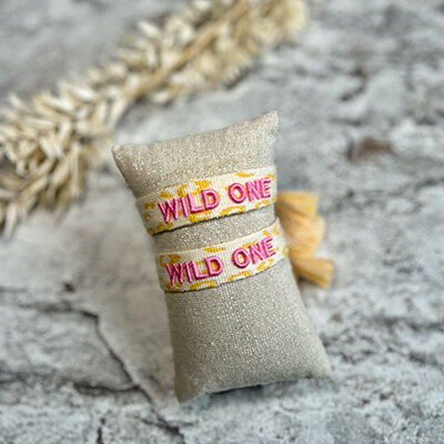 Statement-Armband "Wild One Leo gelb" von Parsley & Pepper