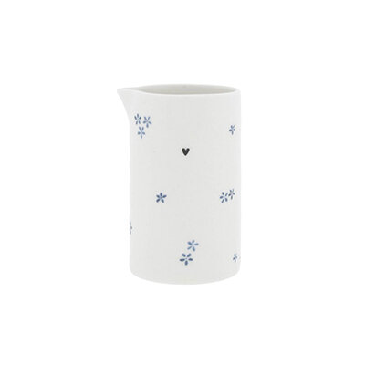 Krug / Jug "white Daisy Flower Blue" von Bastion Collections