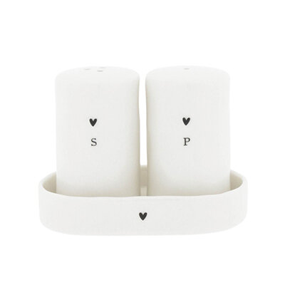 Salz- und Pfefferstreuerset "white" von Bastion Collections