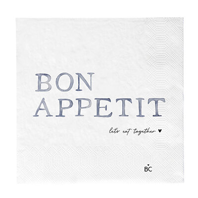 Servietten / Napkin "Bon Appetit" von Bastion Collections