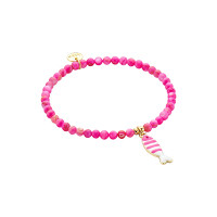 Armband "Fisch pink gestreift" von Biba