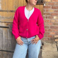 Alpaka Cardigan "Hot Pink" von Sarah & Sally